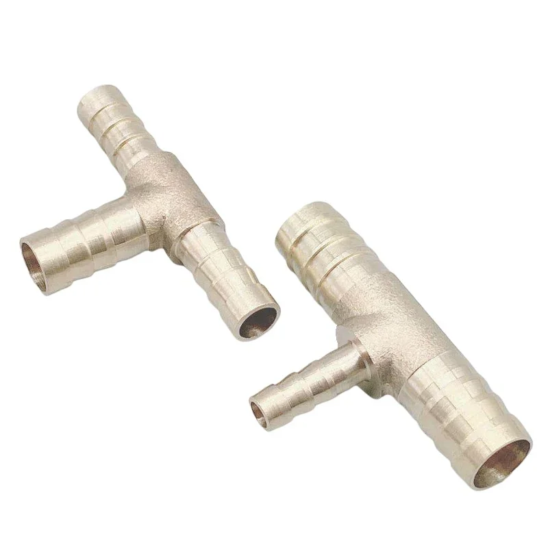 Pipe Fitting 4mm 5mm 6mm 8mm 10mm 12mm 14mm 16mm Tee Type Reducing Hose Barb Brass Barbed Tube Pipe Fitting Reducer Coupler Connector Adapter