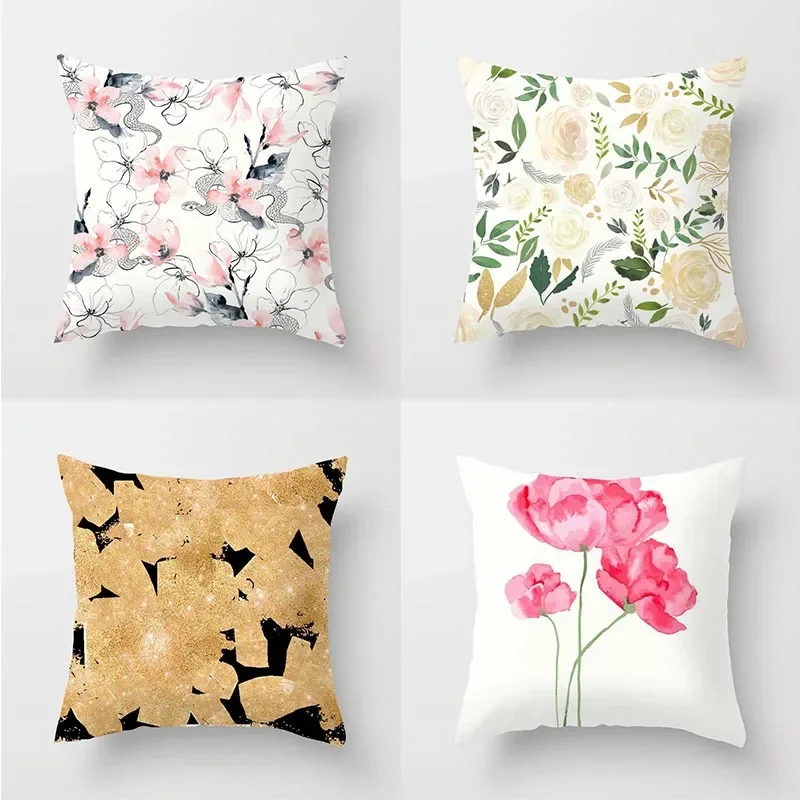 

Flower Sofa Pillowcase Cushion Cover Bed Home Living Room Car Office