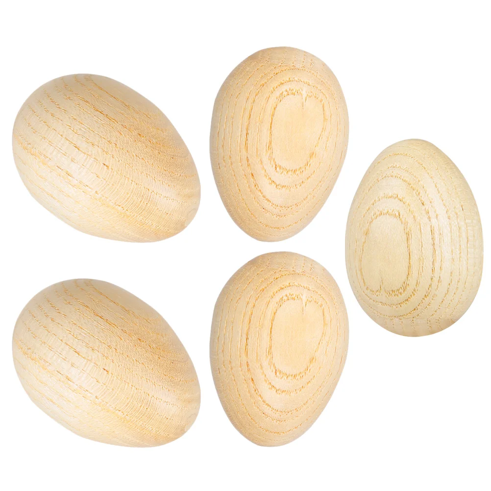 5 Pcs Orf Sand Egg Wood Rattles Wooden Musical Professional Percussion Eggs Toy Toys Shaker Maraca egg shakers african shaker instrument