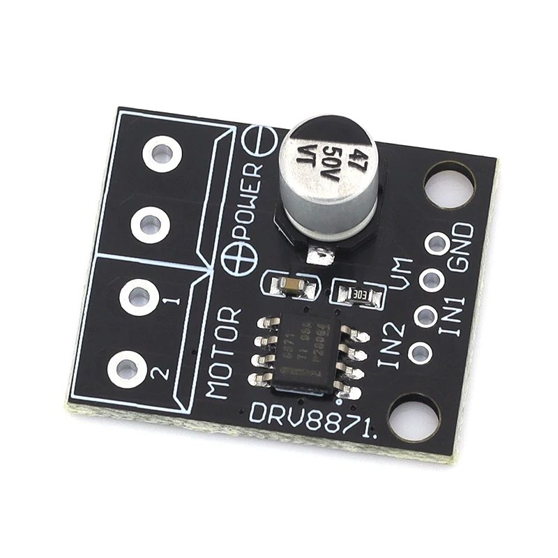 DRV8871 Motortreibermodul 2 Stück – H-Brücke, 6,5–45V, 3,6A, PWM, Integrierter Schutz (UVLO, OCP, TSD)