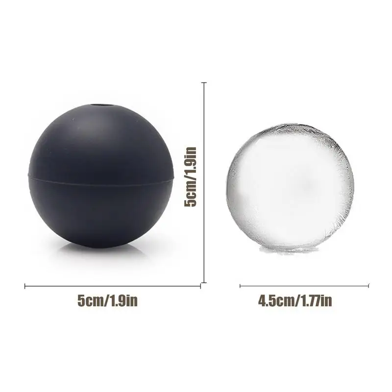 Round Ball Silicone Ice Molds Sphere Ice Molds Round Cube Makes Large Balls