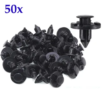 50pcs 01553-09321 8mm Plastic Rivets Clips for Nissan NV Altima Maxima Murano Versa Sentra Infiniti Car Fender Bumper Retainer