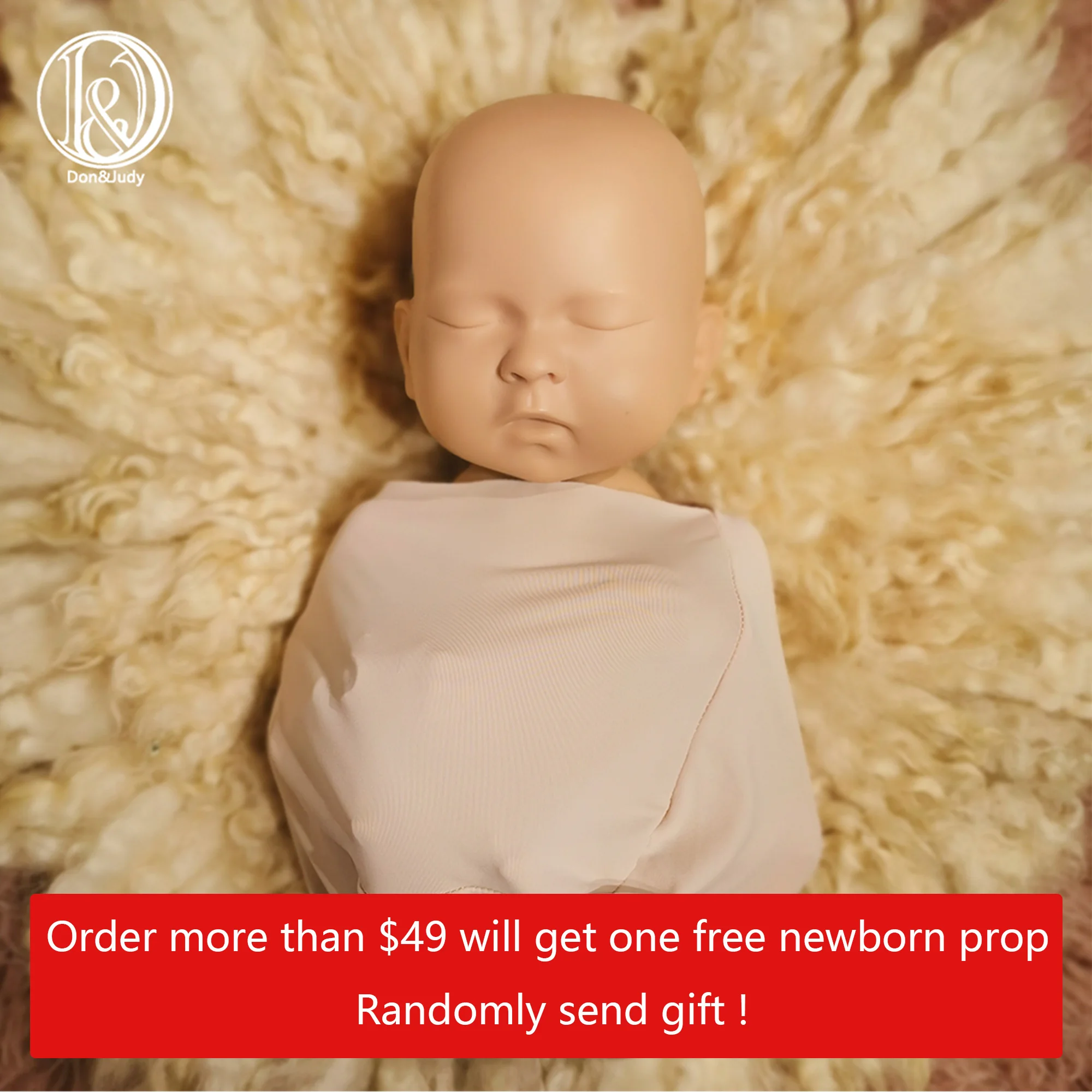 DonJudyNewbornPhotographyPropSkinSwaddleUpgradedWrappingSack