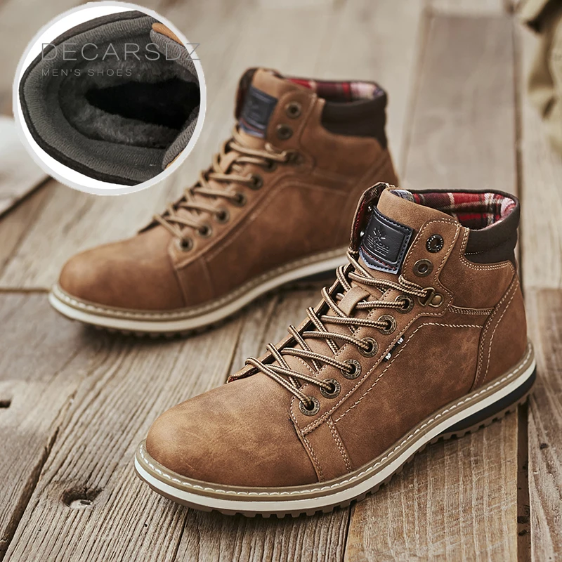 DECARSDZ-Botas hombre, zapatos clásicos de cuero de alta calidad, la moda, para e Invierno - AliExpress Calzado