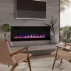 72 inch Ultra-Thin Silence Linear Electric Fireplace, Recessed Wall Mounted Fireplace,12 Adjustable Flame Color & Speed,8h Timer 3