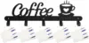Coffee Mug Holder Wall Mounted, Metal Coffee Mug Rack for Wall, Coffee Cup Rack wall hooks，coat hooks，coat hanger 6