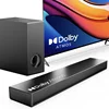 Soundbar Dolby Atmos 2.1 Canali Bluetooth 5.3 per TV Familiare con Subwoofer, Elettrodomestici di Grande Portata, Smart TV 1