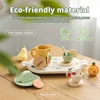 Baby Wooden Afternoon Tea Set Tea Party Tableware Wooden Handiccraft Toy Kitchen Pretend Play Set for Toddlers Kid Birthday Gift 3