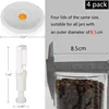 Vacuum Lids forJars Fits All Outer Diameter 10cm Jars Container Reusable Vacuum Sealing Lids BPA -Free Food Vacuum Lid Keep Food 4