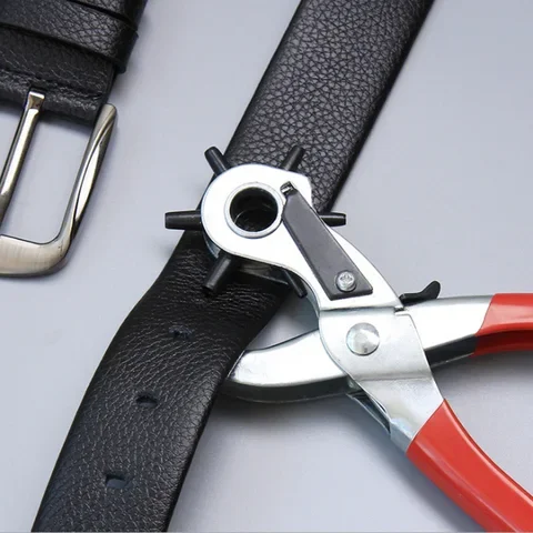 

Leather Belt Hole Puncher Eyelet Hole Puncher Revolve Sewing Machine Bag Setter Tool Watchband Strap Household leathercraft