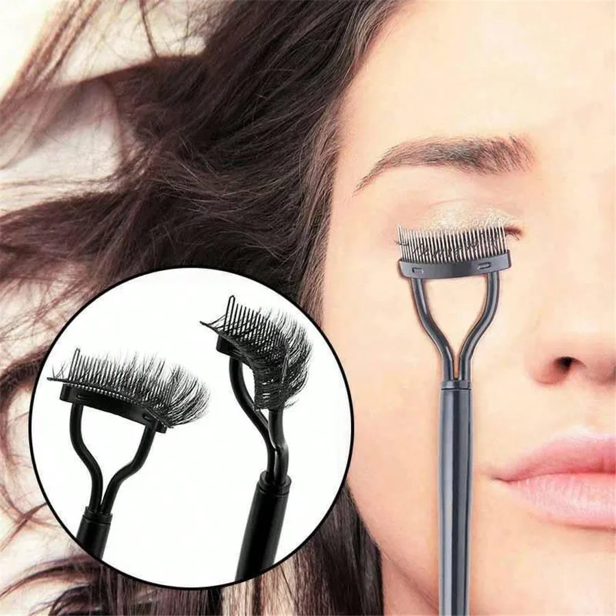 Black Eyelash Curler Brush Makeup Tool for Eye Lash Curling