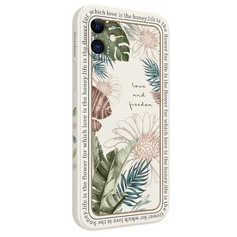 Tropical Style Silicone Soft Phone Case Cover