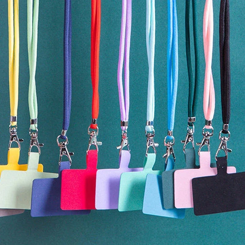 Adjustable Detachable Neck Cord Lanyard Strap, Phone Lanyard Carabiner Compatible Pendant with Card for Mobile Key 2