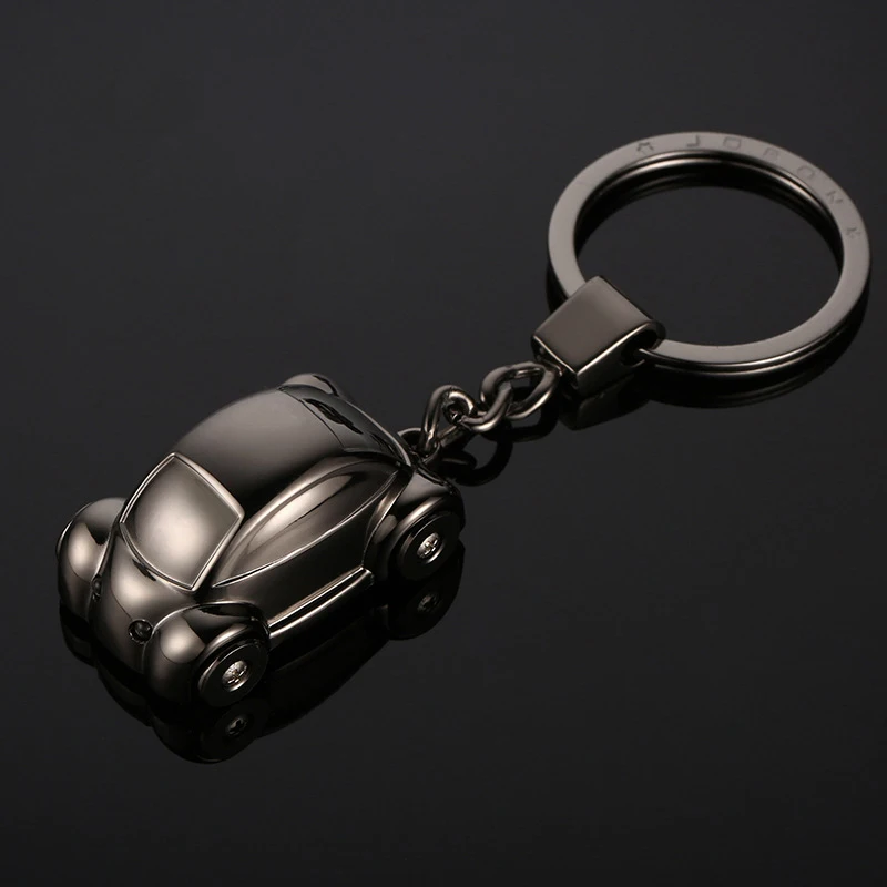 

LED Lighting Car Model Key Chain Metal Zinc Alloy Keychains Beetle Car Key Holder High Quality Bag Pendant Best Gift Jewelry