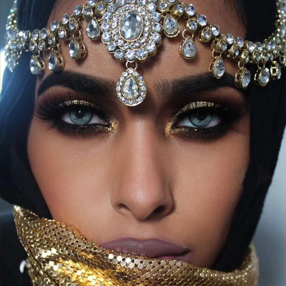 تاج جبين مرصّع بالكريستال – تصميم ملكي فاخر