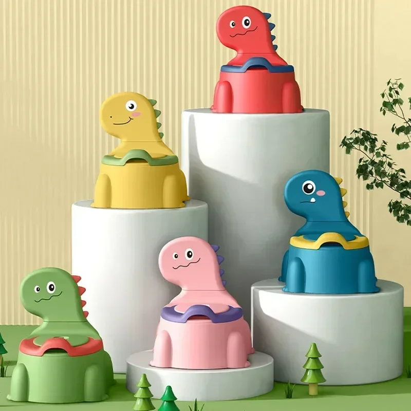 Baby Potty Cartoon Dinosaur Boy Girl Beginner Potty Baby Toddler Thickening Urinal Splash Proof Children Urinal Toilet Supplies 6