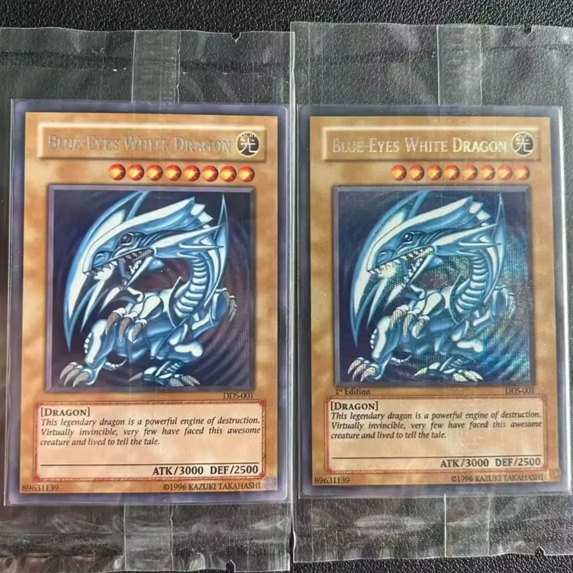 Yu Gi Oh Secret Rare/SER TCG Blue-Eyes White Dragon(1st Edition