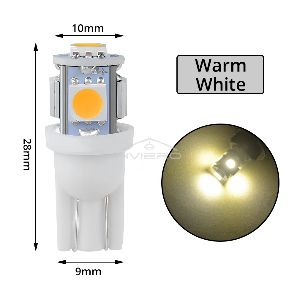 ตัวเลือกสินค้า โคมไฟ LED รถยนต์ 12V สีขาว-ฟ้า-แดง ทนทาน ประหยัดพลังงาน