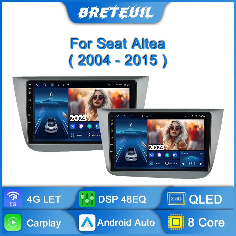 

Car Radio For Seat Altea XL Toledo 3 2004 - 2015 Android Multimedia Video Player GPS Navigation Carplay Touch Screen Auto Stereo