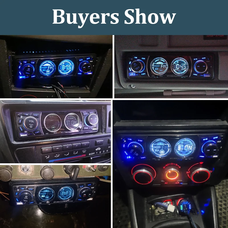 Car Radio 1din Stereo MP3 Player Audio Bluetooth FM Receiver Dual USB Support AU