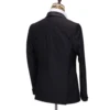 Cenne Des Graoom Luxury Men Suit Wedding Grooms Banquet Classic Black Tuxedo Jacket Pants Satin Shawl Lapel Slim Fit Party Prom 3