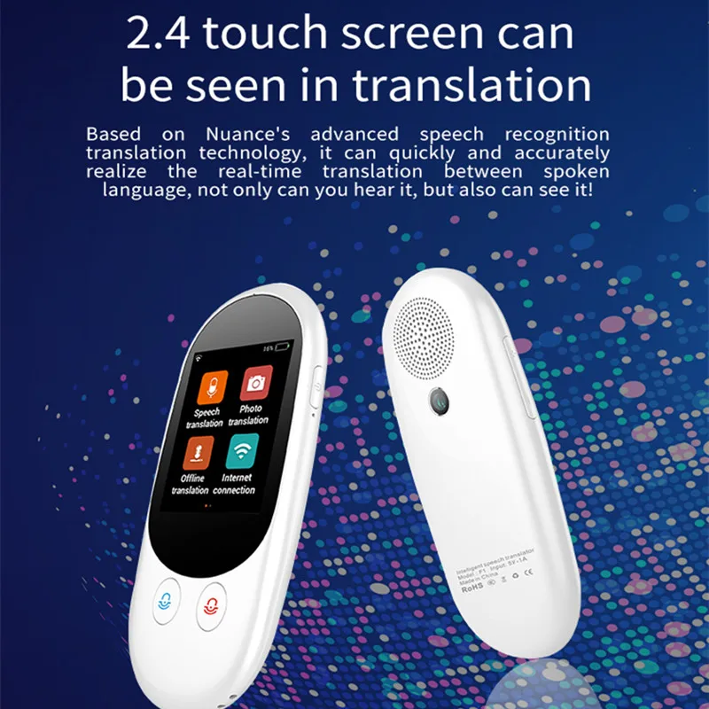 Portable Smart Voice Translator 119 Languages Real Time F1A Traductor Speaker Inteligente Translation Device For Traval