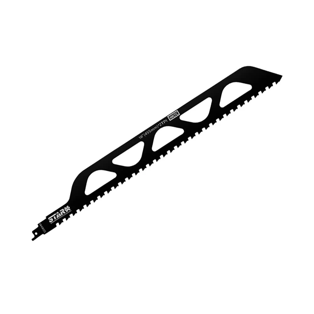 

Reciprocating Saw Blade Carbide Tungsten Carbide for Cutting Porous Concrete, Fibre Cement, Brick 455mm/17.9inch