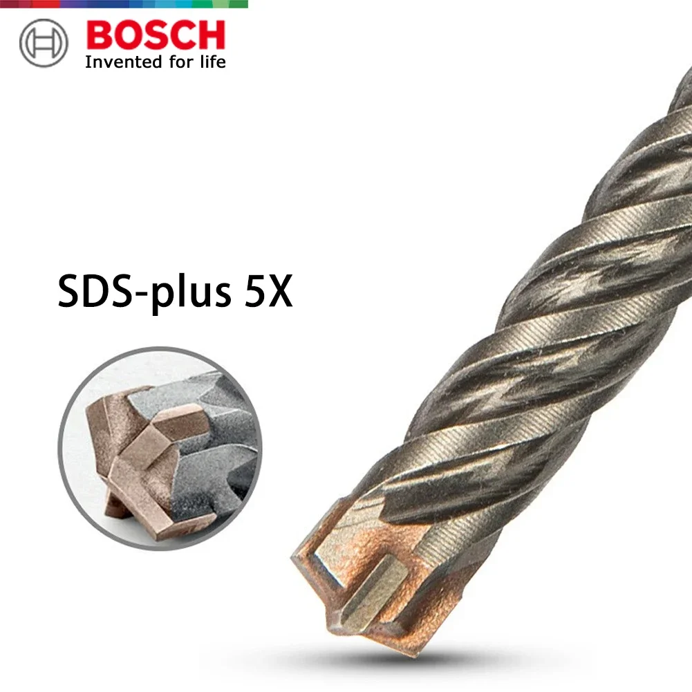 1Pcs Bosch Pcs SDS Plus 5X series Hammer Drill Bit Set 4 5 6 8 10 12 14 ...