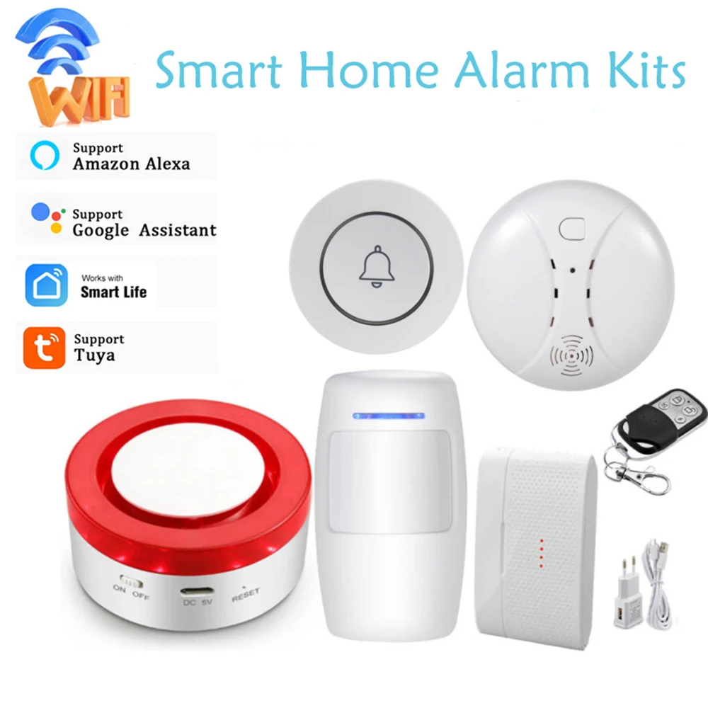 Kit D'Alarme Maison Intelligente Clouree 4G/WiFi Avec Sirène - Sécurité Domotique - Presque Neuf