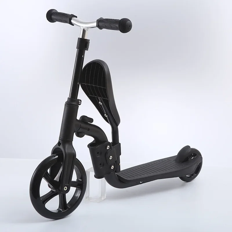 Dual Purpose Children's Scooter For Toddlers Aged 3-6-8 Multifunctional Balance Bike Simple Foldable Scooter