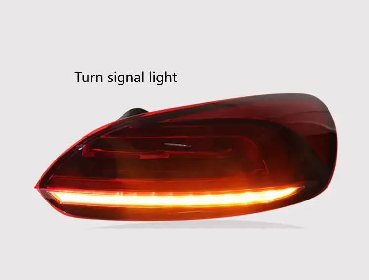 Car Lights for VW scirocco LED Tail Light 2009-2015 scirocco Rear Stop Lamp Brake Signal DRL Reverse Automotive Accessories