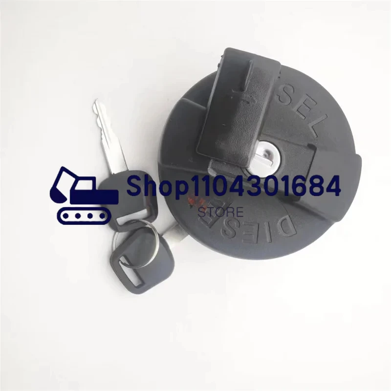 JCB BACKHOE DIESEL FUEL CAP WITH 2 KEYS PART NO. 332/F4780 OR 331/11403