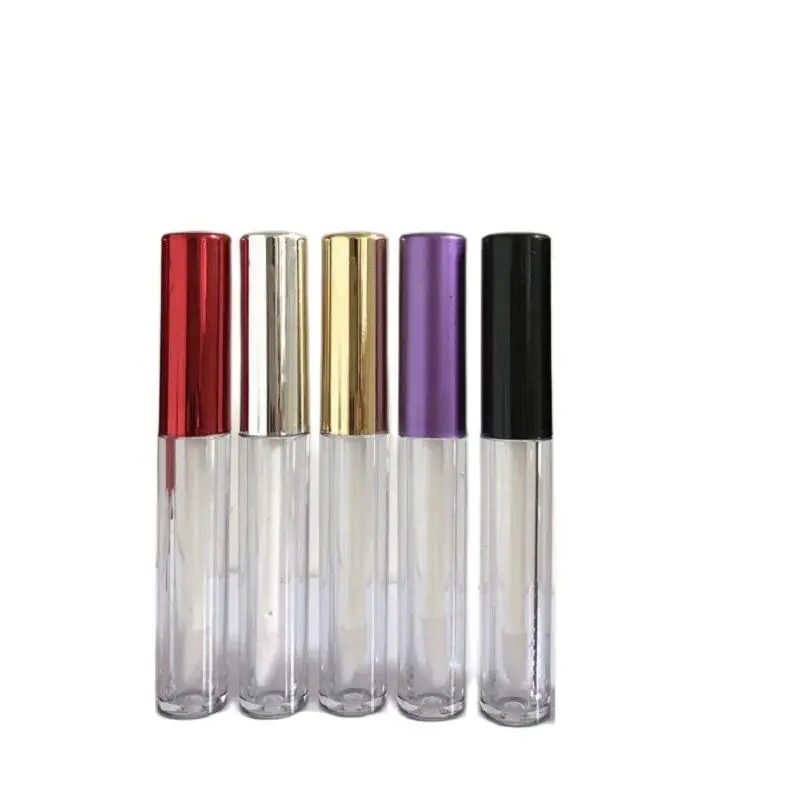 

1.5ML Mini Containers Lip Glzae Tube Red Silver Gold Purple Black Lid Travel Supplies Plastic Lipgloss Bottles Empty Wholesale