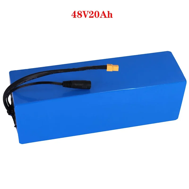 

48V lithium-ion battery pack 20Ah, suitable for 54.6v electric bicycle Motorized scooter, XT60 connector, built-in 30A BMS