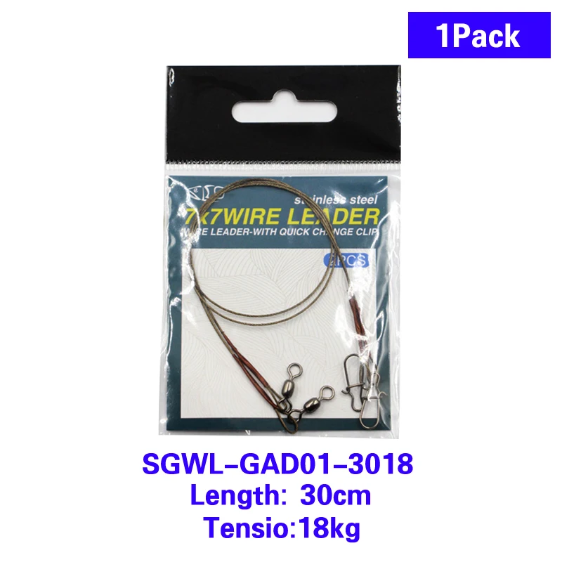 2pcs Fishing Wire Leader Fishing Leash With Rolling Swivels Lure Anti-bite  Line For Pike Fishaccessories Tool Gear - Fishing Lines - AliExpress