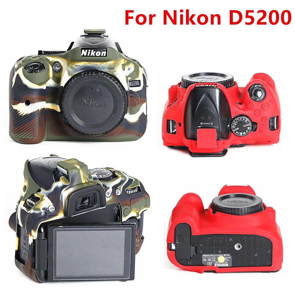 실리콘 갑옷 스킨 케이스 커버 DSLR 카메라 가방 Nikon Z6II Z7II Z6III D850 D780 D750 D600 D610 D5200 D7100 D7200 D810 D810A
