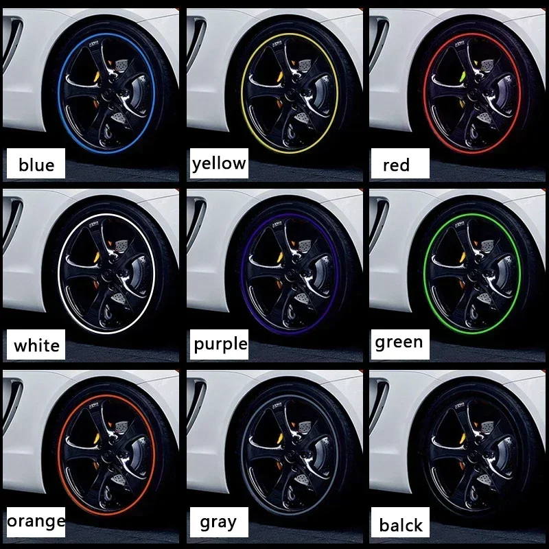 Rubber Car Wheel Rims Protectors Decor Strip Tire Guard