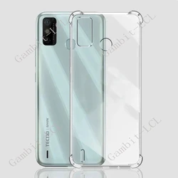 Shockproof Silicone TPU Anti - Fall Case for Spark 6 Go (Clear)