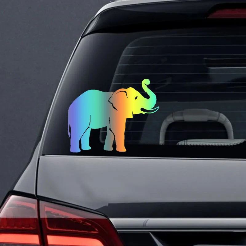 LiuXunJU Elefant Auto Crack Sticker, Vinyl Wasserdicht Aufkleber