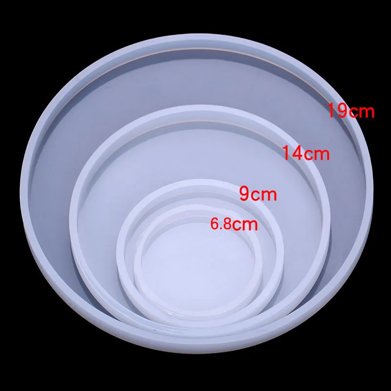 Clear Round Oval Coaster Mold for DIY Crafting and Fluid Art