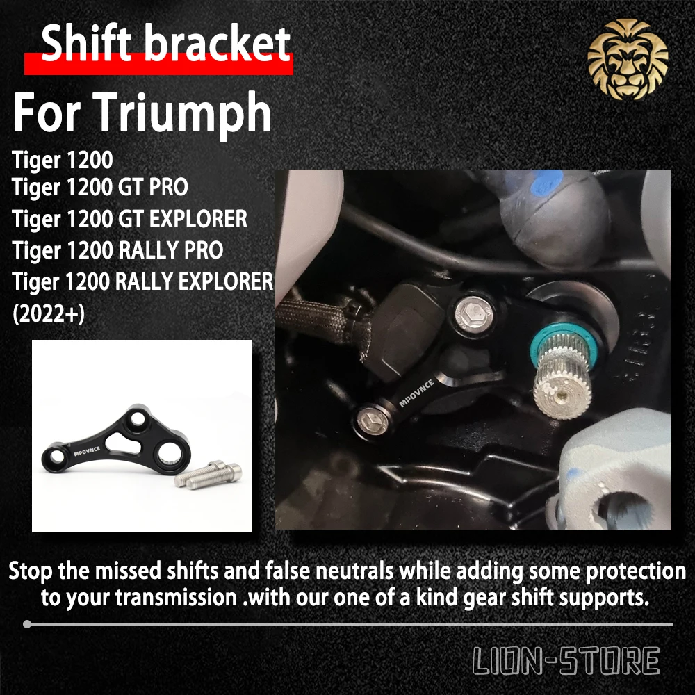 

Shift bracket Shift linkage FOR Triumph Tiger 1200 GT EXPLORER Tiger1200 RALLY PRO 2022 2023 2024 Motorcycle accessories