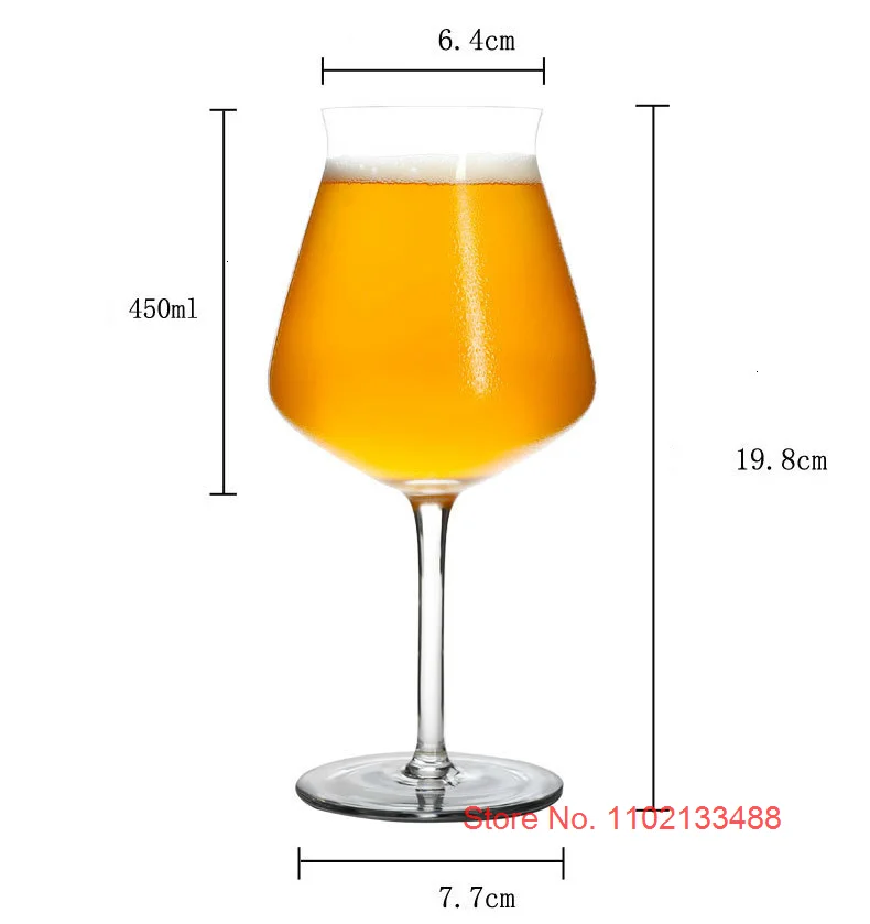 Description Picture 4 of itemProfessional TEKU Beer Mug IPA Exclusive Craft Beer Goblet High-Alcohol Wine Glass Wheat Beer Steins Mug Pilsner Cup Wholesale