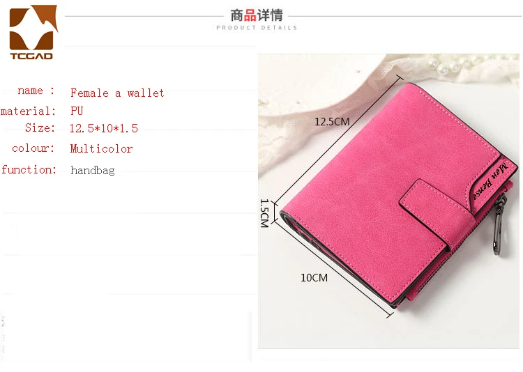 Kurze Brieftasche frauen Leder Echte Kleine Zip frauen Geldbörse Kleine Münzfach Femme 2023 Luxus Marke Porte Feuille damen Brieftasche – Detail 8