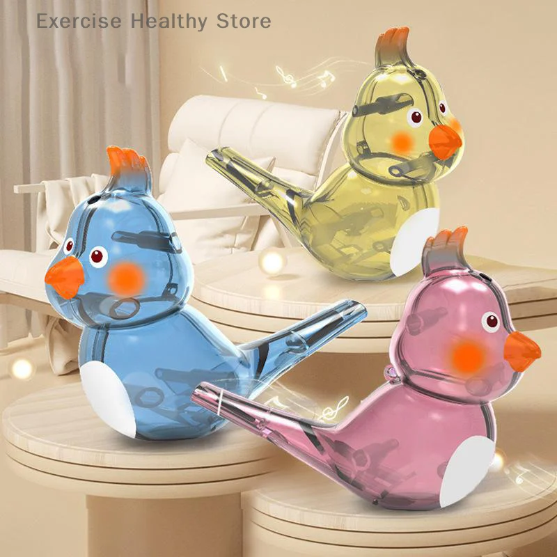 Coloured Drawing Water Bird Whistle Bathtime Musical Toy For Kid Early Learning Educational Children Gift Toy Musical Instrument