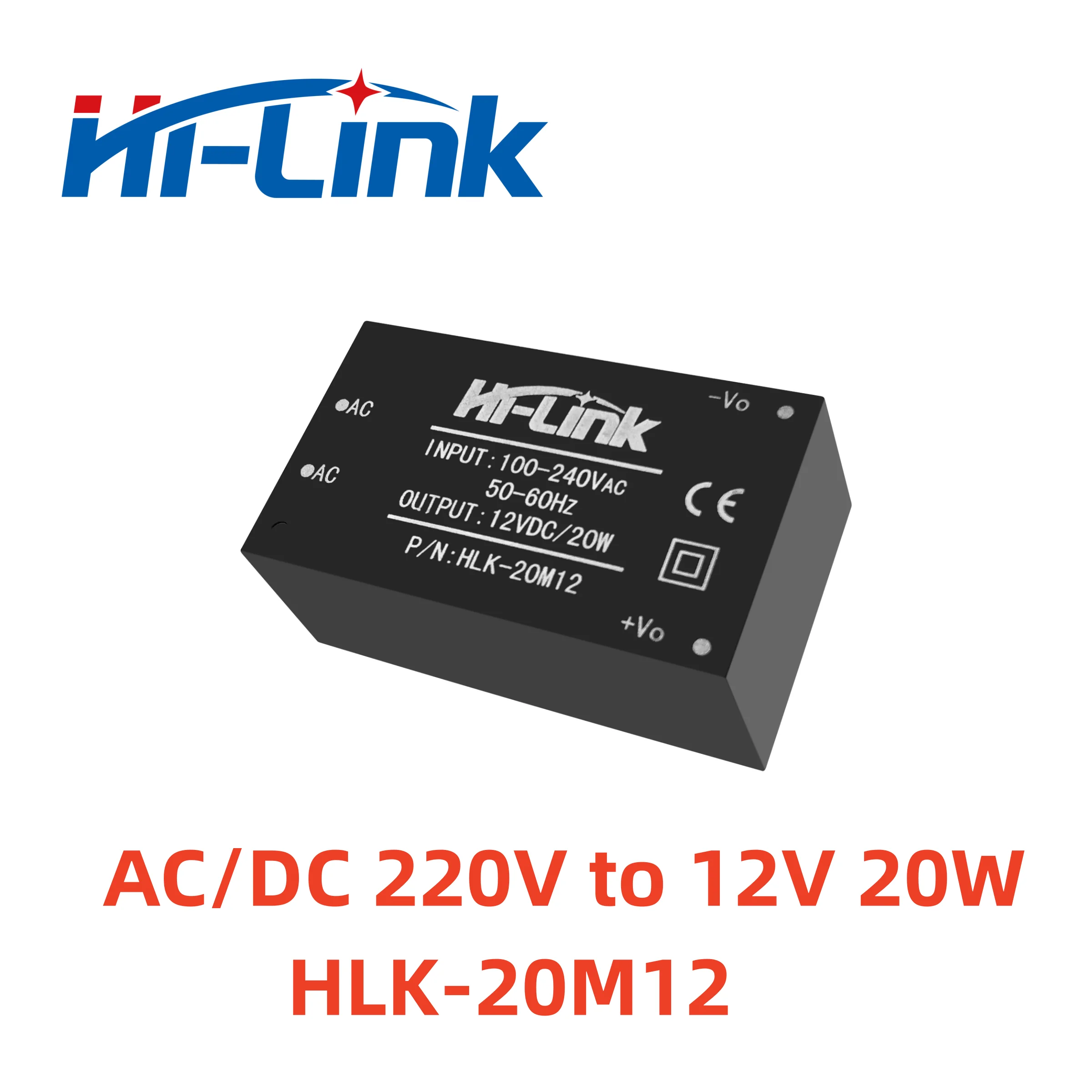 Hi-Link AC DC Circuit Converter Power Module HLK-20M12 220V to 12V 20W Isolated Switching Step Down
