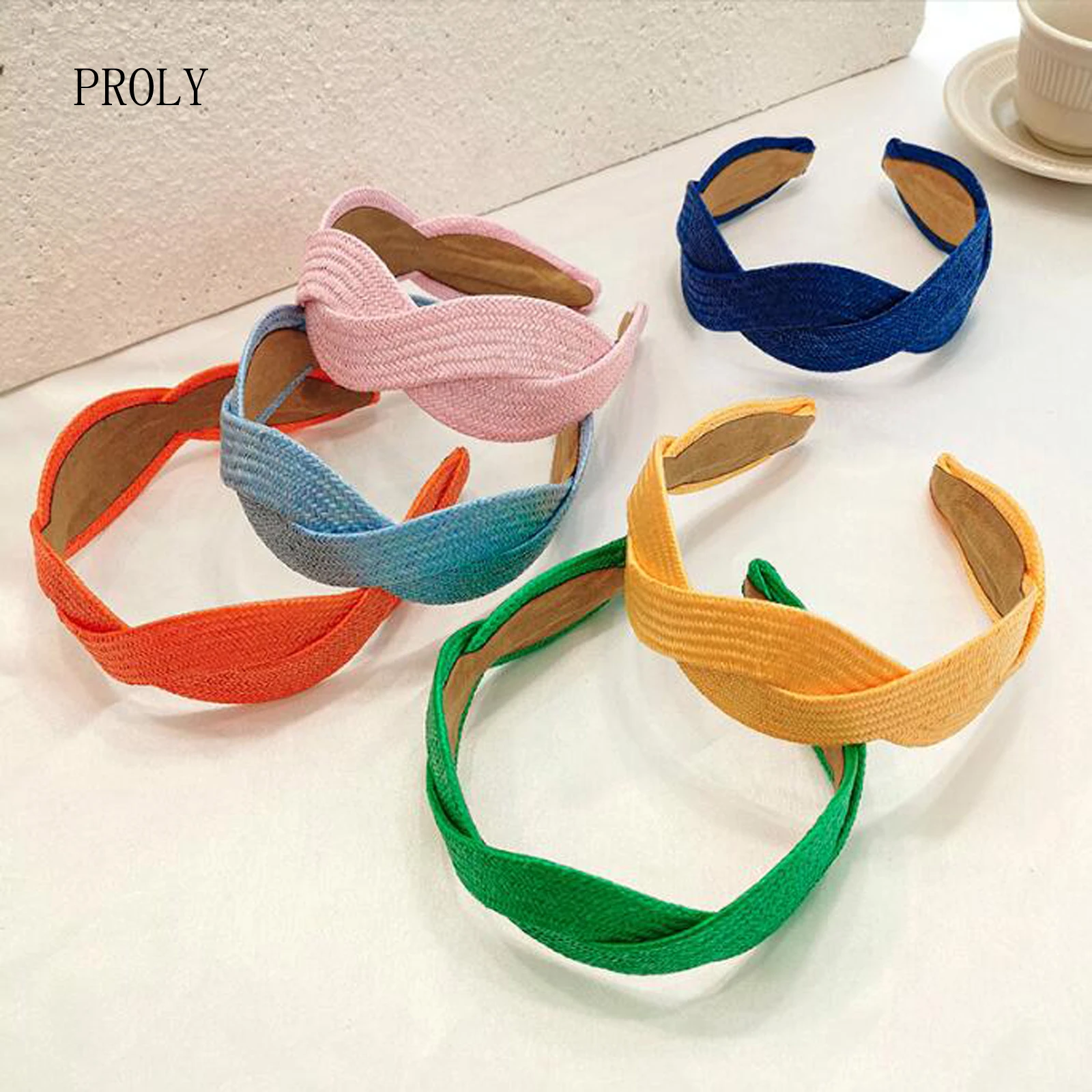 PROLYNewFashionWomenHairAccessoriesMultilayerCrossKnotBraided