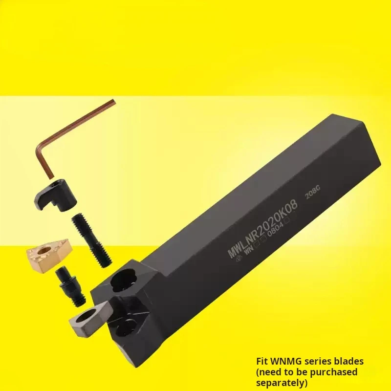 MWLNR2020/MWLNR 1616/MWLNR2525/MWLNR32 WNMG 카바이드 인서트 선반 바 CNC 절삭 공구 세트 외부 터닝 공구 홀더