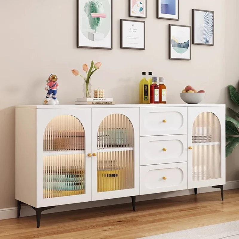 Nordic Multifunction Sideboard Cabinet Italian Minimalism Storage Shelf Tea Cabinet Showcases Kitchen Furniture Vitrina FYSC