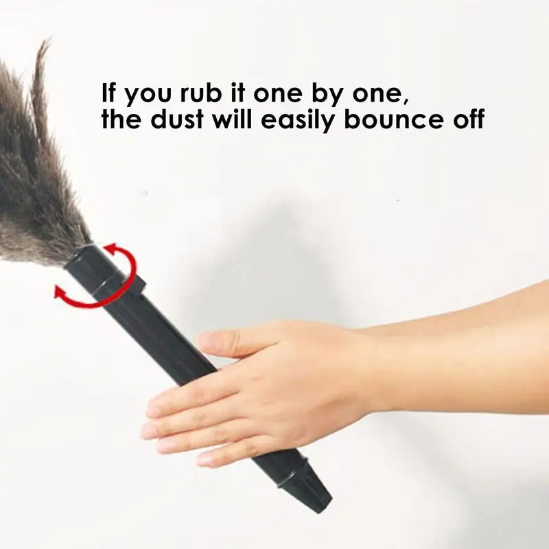 Spolverino Telescopico Con Piume Di Struzzo, Per Rimuovere La - Foto 9