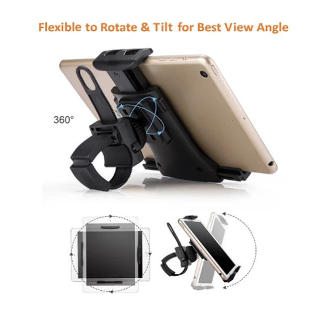 Homhu-Soporte Universal para tableta y bicicleta, manillar de cinta de  correr para gimnasio interior, iPad